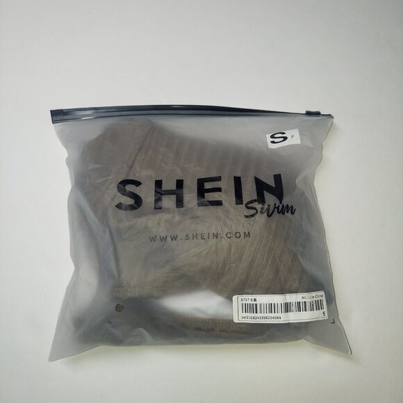 Shein Swim Brown 2 Piece Bandeau Bikini Size Small - Picture 5 of 5